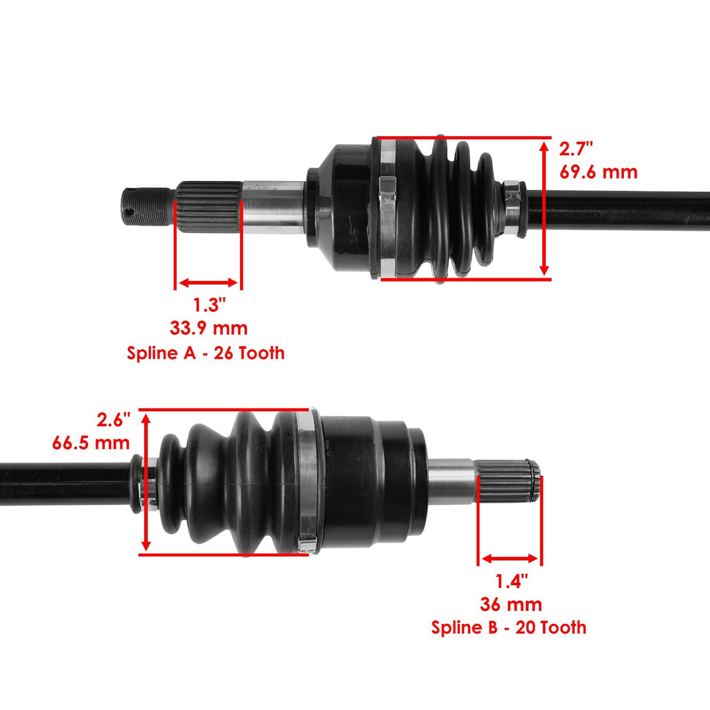 Front Right CV Joint Axle Replacement for Honda Foreman Rubicon 500 (2015–2016)