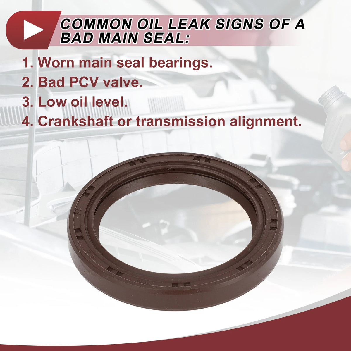 Front Crankshaft Oil Seal for Hyundai Sonata (2004–2009) Replacement