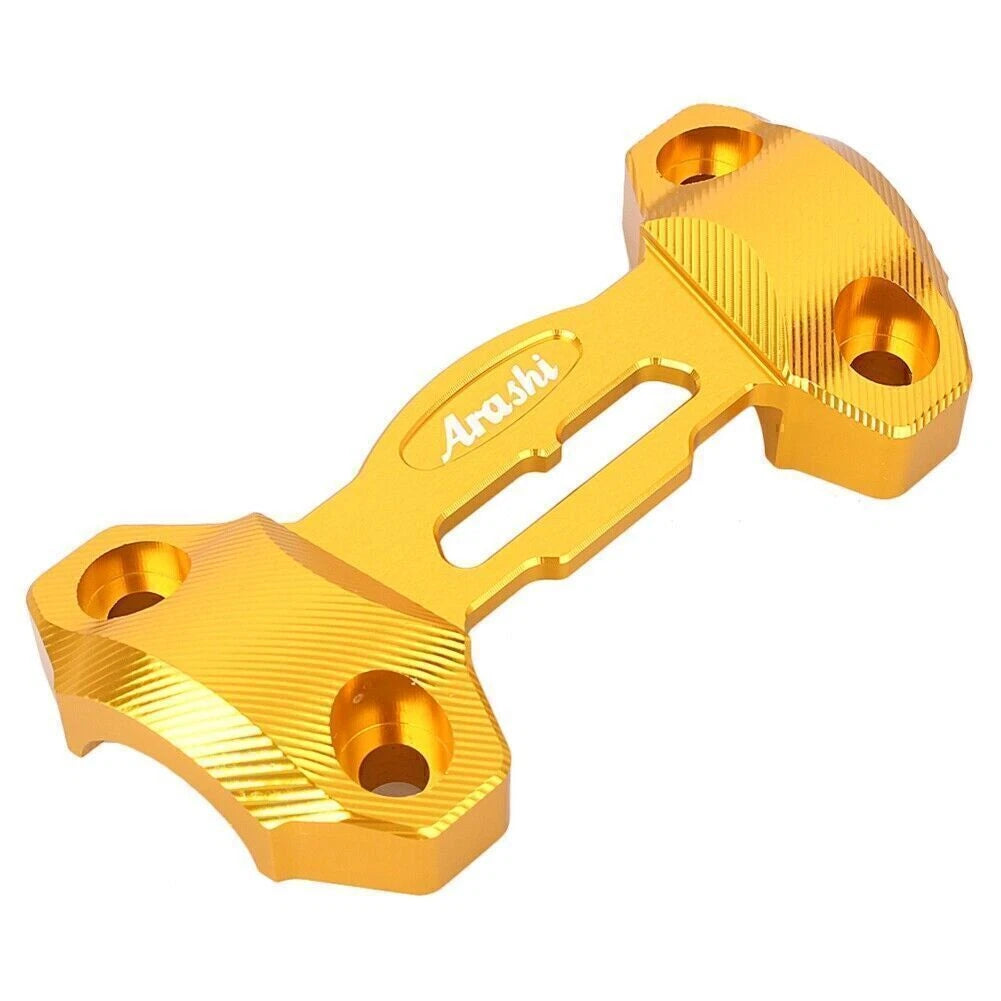 CNC Handlebar Mount Clamp Risers for Yamaha MT-09 (2014–2016) Gold