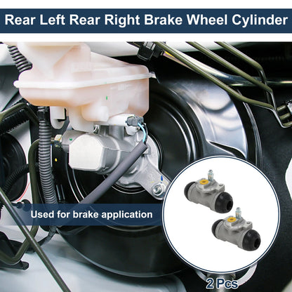 Brake Wheel Cylinder Replacement for Toyota Sienna (2004–2010) Aluminum 2 Pcs