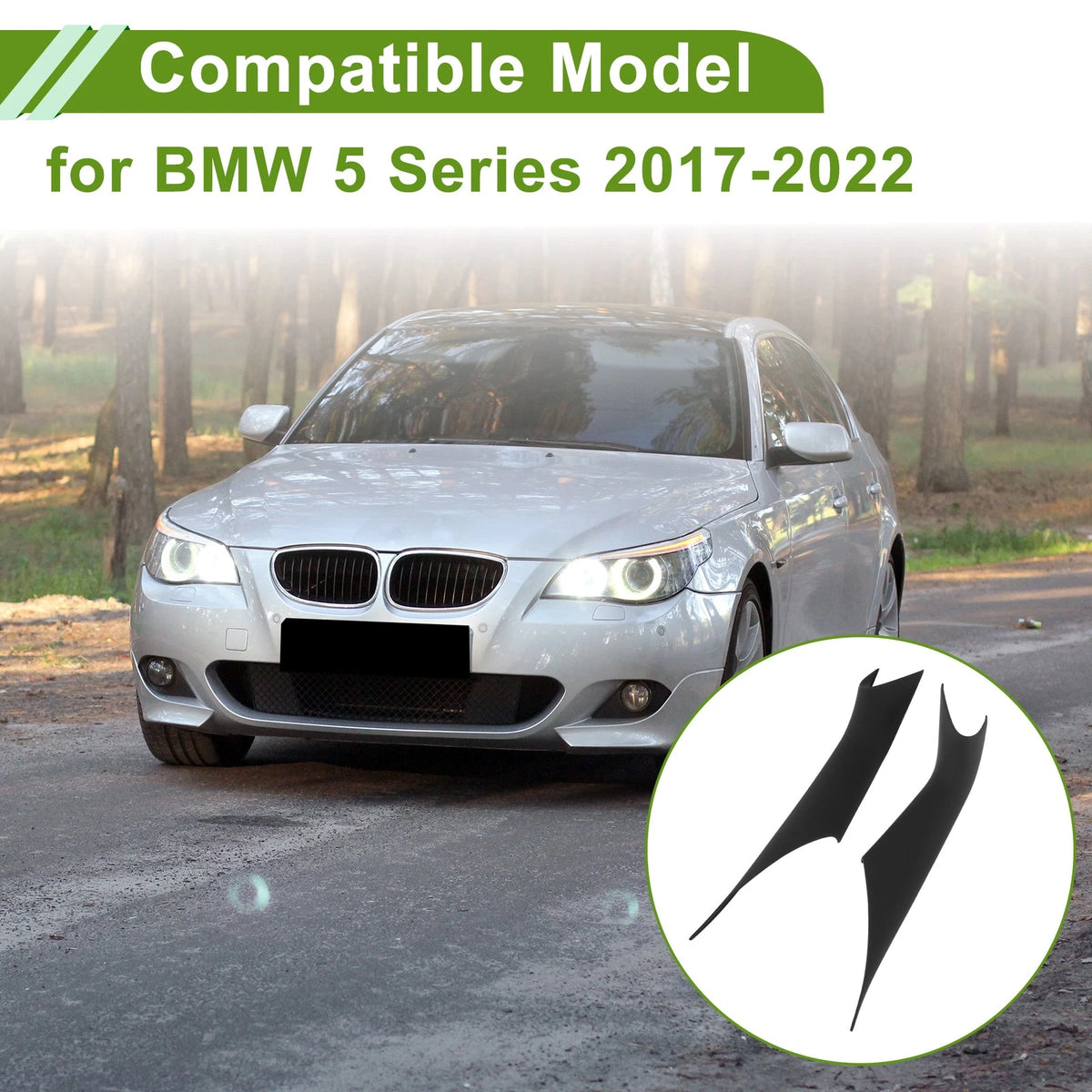 Door Handle Pull Trim Cover for BMW 5 Series (2017–2022 Black)
