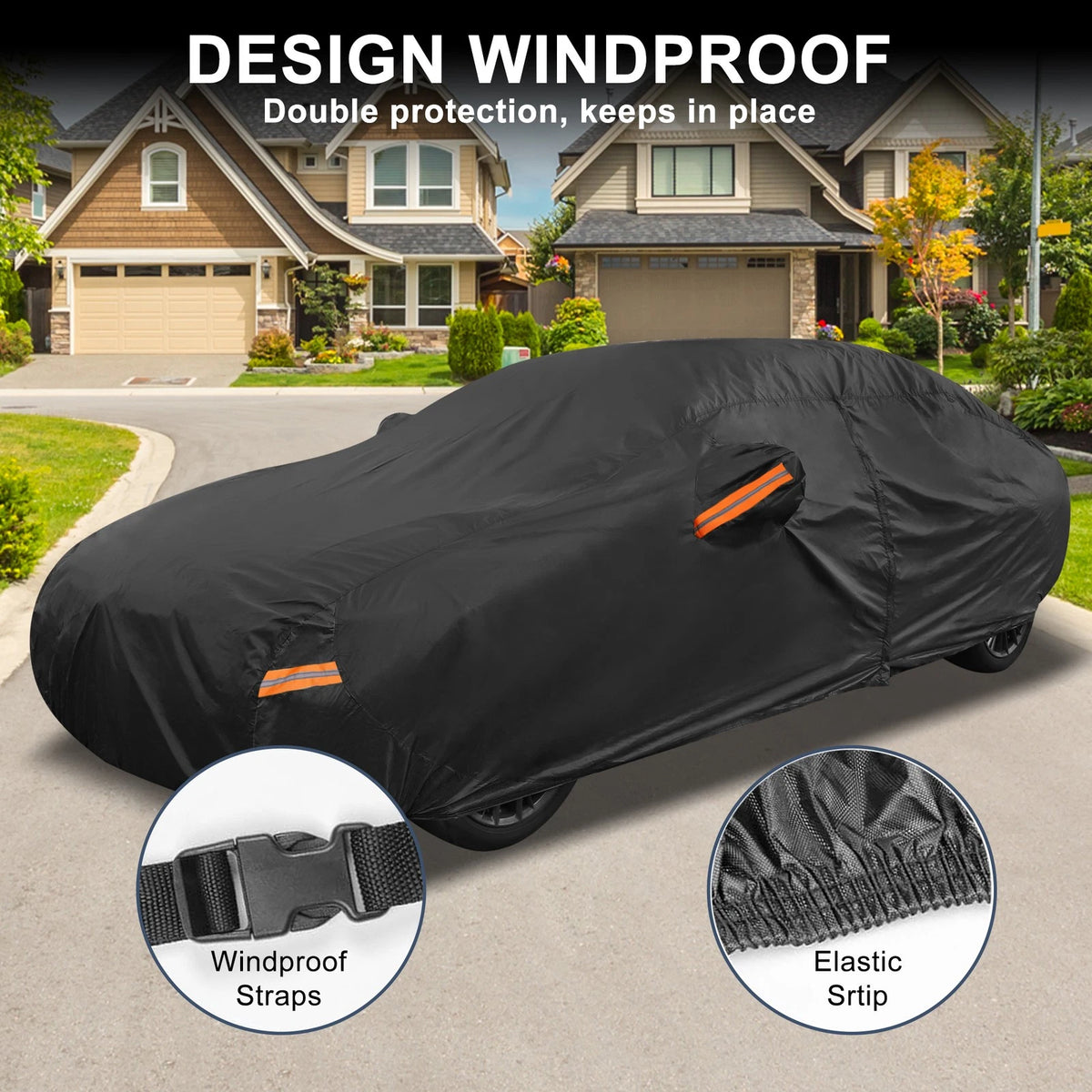 Waterproof Car Cover for BMW 3 Series (w/ Left Zipper)