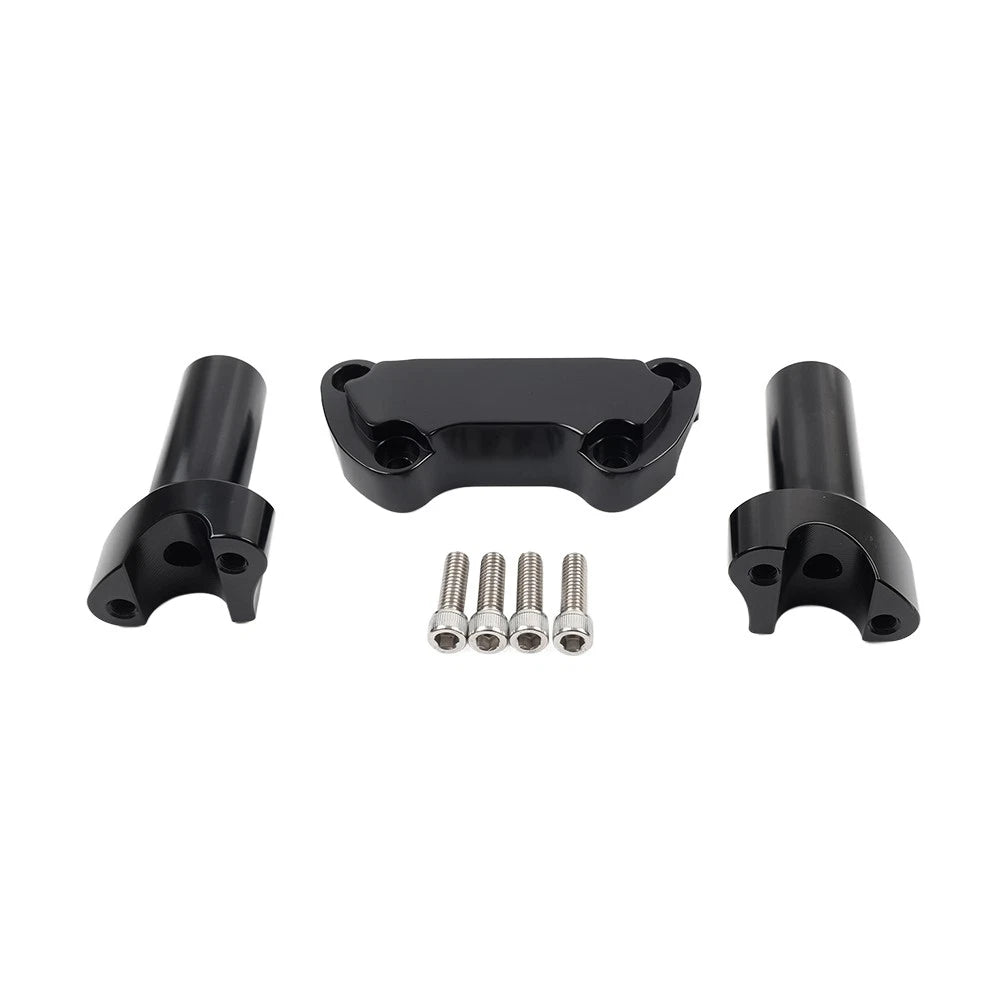 3.5" Straight Handlebar Riser & Top Clamp for Harley Dyna, Road Glide