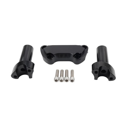 3.5" Straight Handlebar Riser & Top Clamp for Harley Dyna, Road Glide