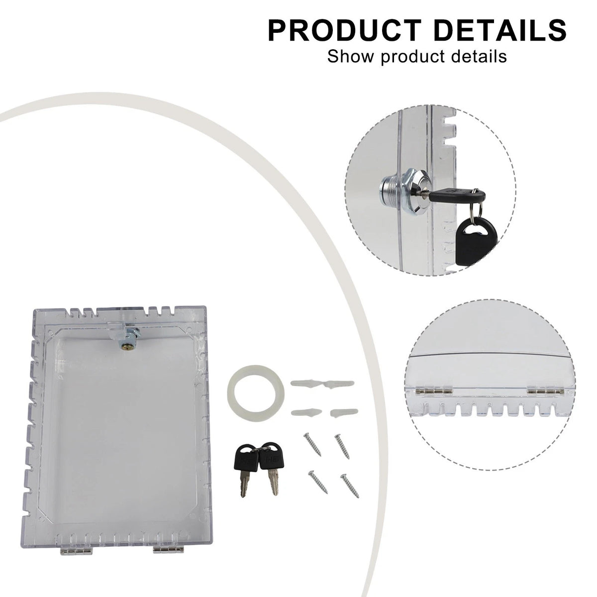Wall Mount Thermostat Lock Box for Home and Office