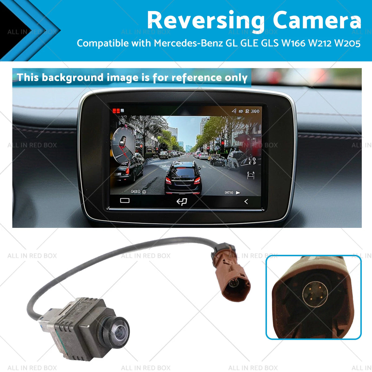Rear View Backup Camera for Mercedes A B C CLA CLS E GLC GLE GLS S (2010–2023)
