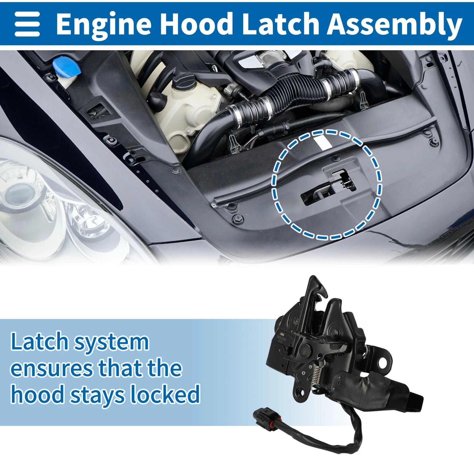 Hood Latch Assembly Replacement for Toyota Camry (2006–2015)