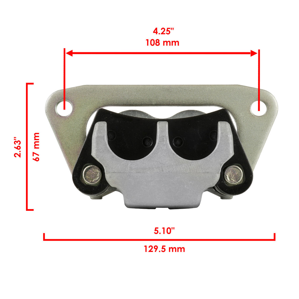 Front Left Brake Caliper with Disc for Polaris RZR 800 (2008–2009)