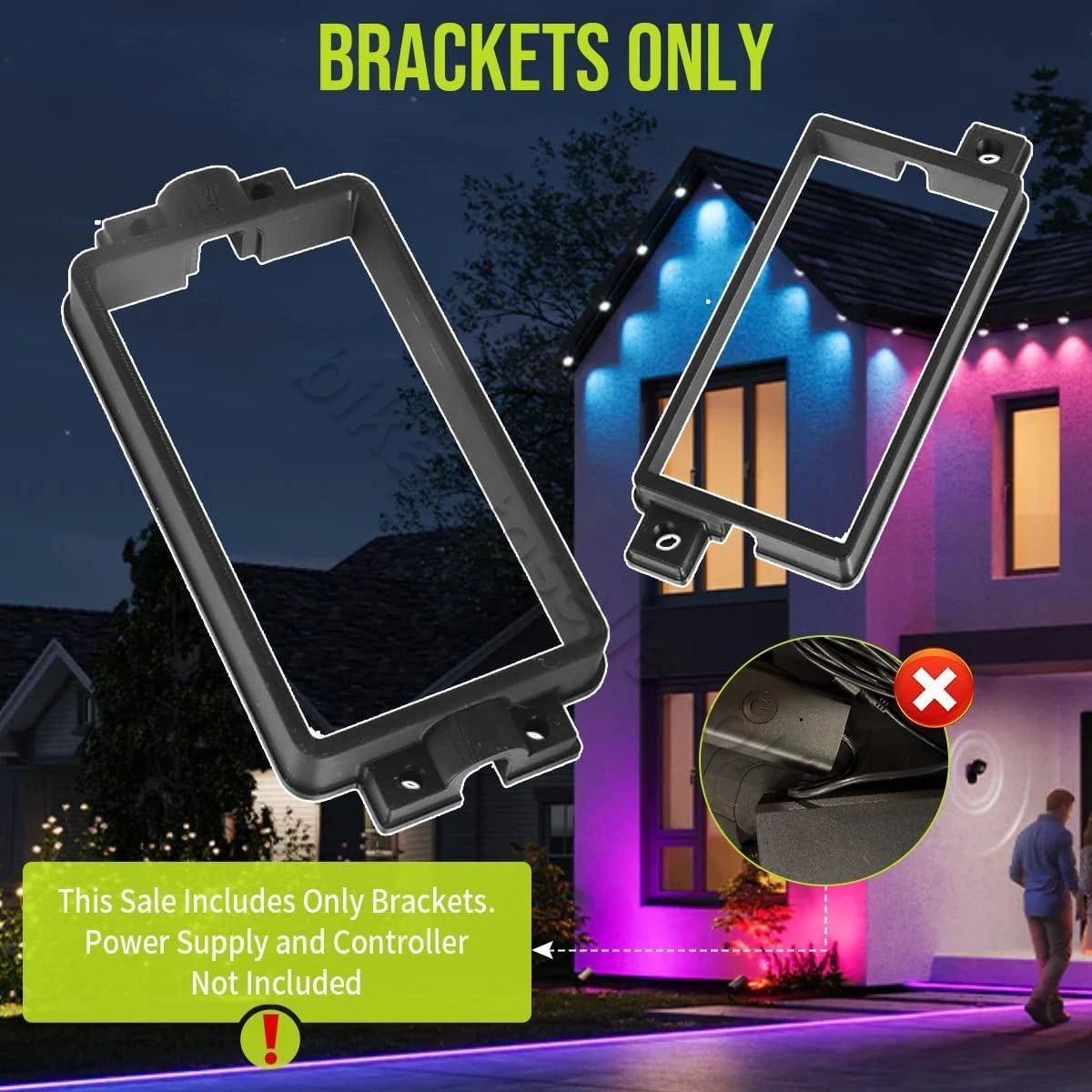 Power Supply & Controller Brackets for Govee Pro & Reg (Outdoor)