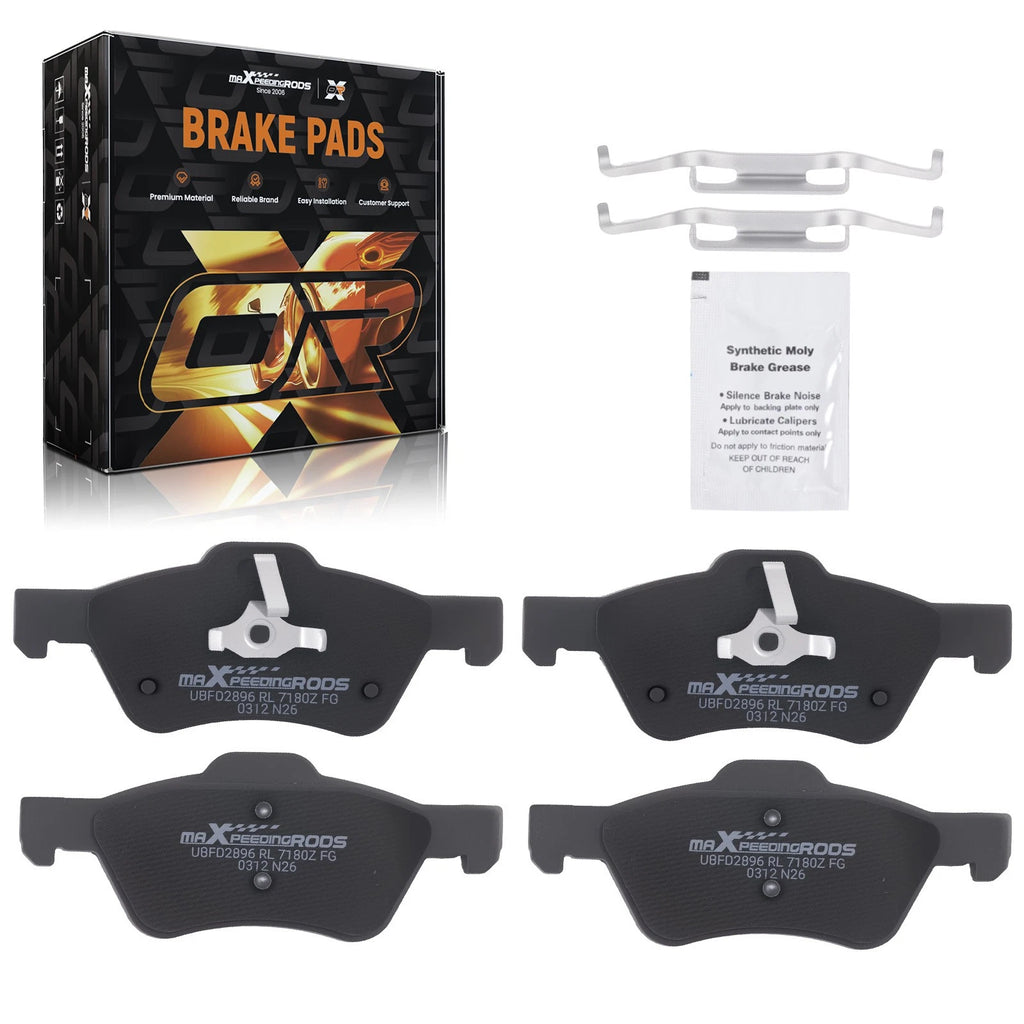 Front Ceramic Brake Pads Kit for Ford Escape/Mazda Tribute (2005–2010) w/Hardware