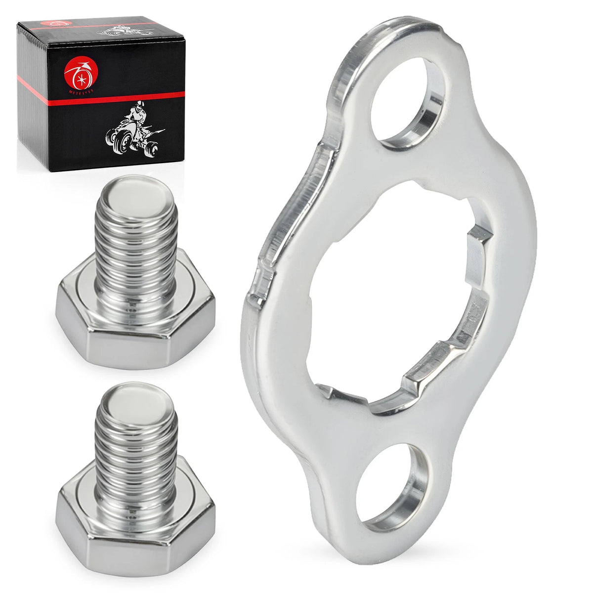 Engine Front Sprocket Retainer Plate w/Bolts for Honda ATC70 (1973–1974, 1978–1981)