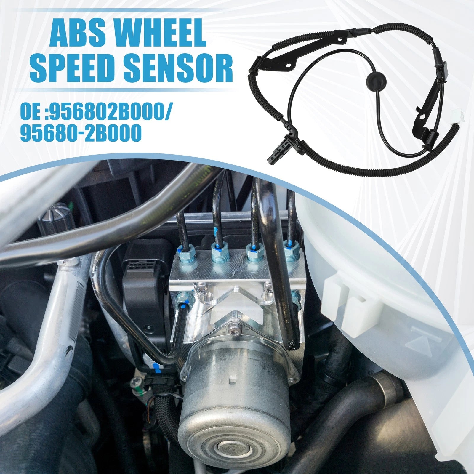 Rear Left ABS Wheel Speed Sensor Replacement for Hyundai Santa Fe (2007–2012)