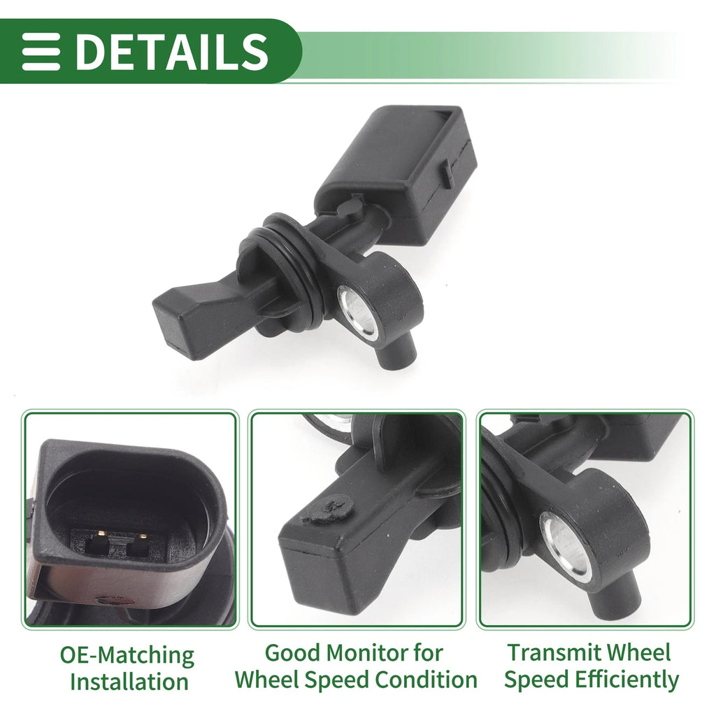 ABS Wheel Speed Sensor No.2H0927807A for Audi A3 (1996–2003) Rear Left