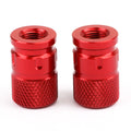CNC Aluminum Red Anti-Theft Tire Valve Stem Cap for Motorcycle Car Truck Bike