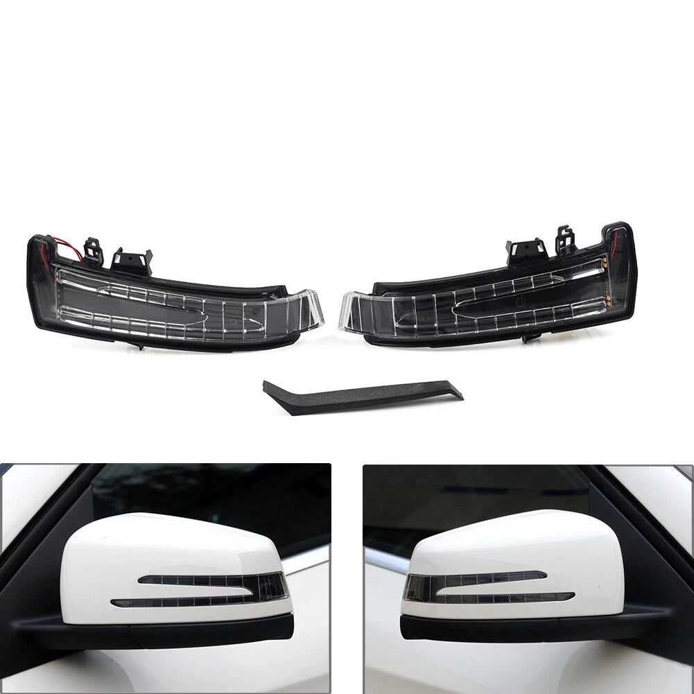Sequential LED Rearview Mirror Indicator Turn Signal Light for Benz A/B/C Class (2010–2023)