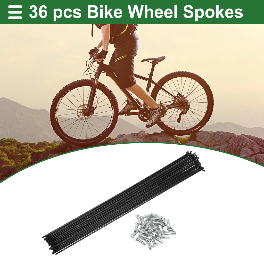 Bike Spokes Nipple Replacement Set 14G 285mm for Universal Use (All Makes)