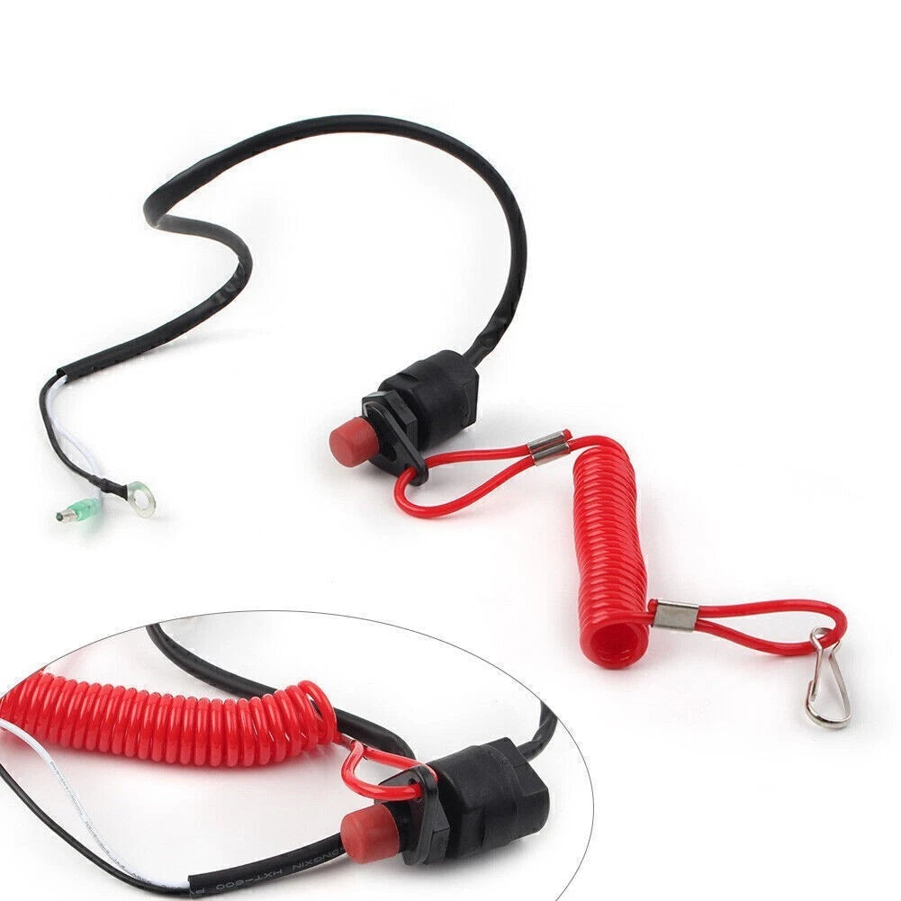 Universal Engine Kill Switch Safety Lanyard for Outboard Motors