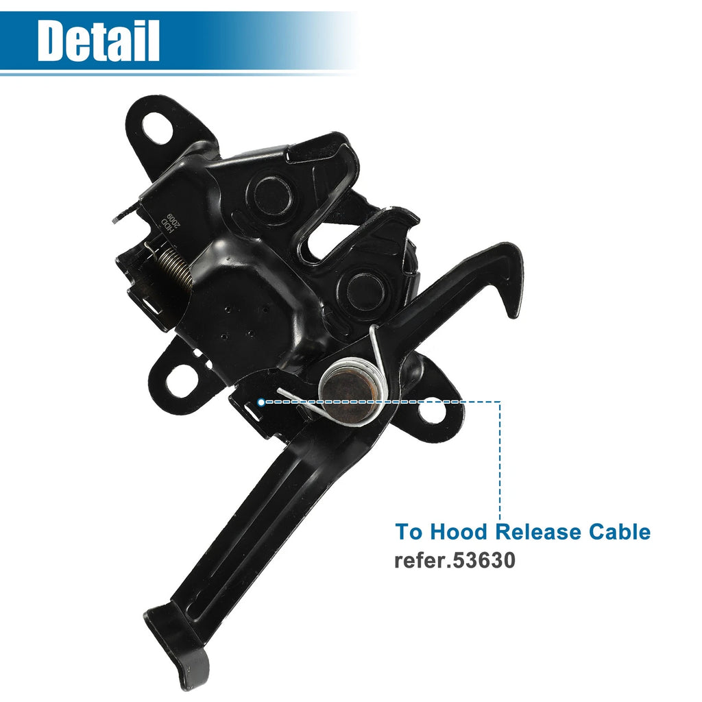 Hood Latch Lock Replacement for Toyota Camry (2002–2011) Black