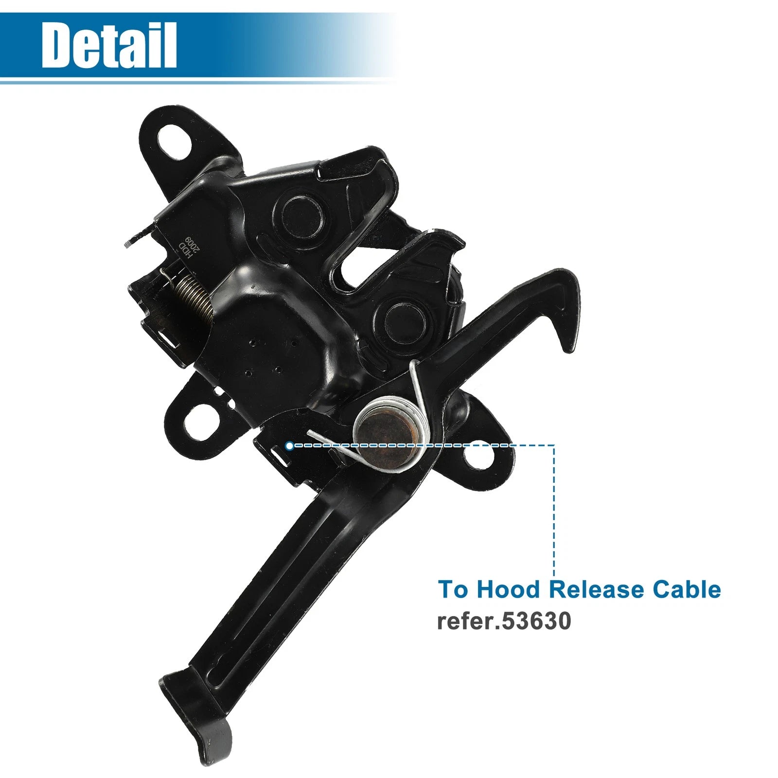 Hood Latch Lock Replacement for Toyota Camry (2002–2011) Black