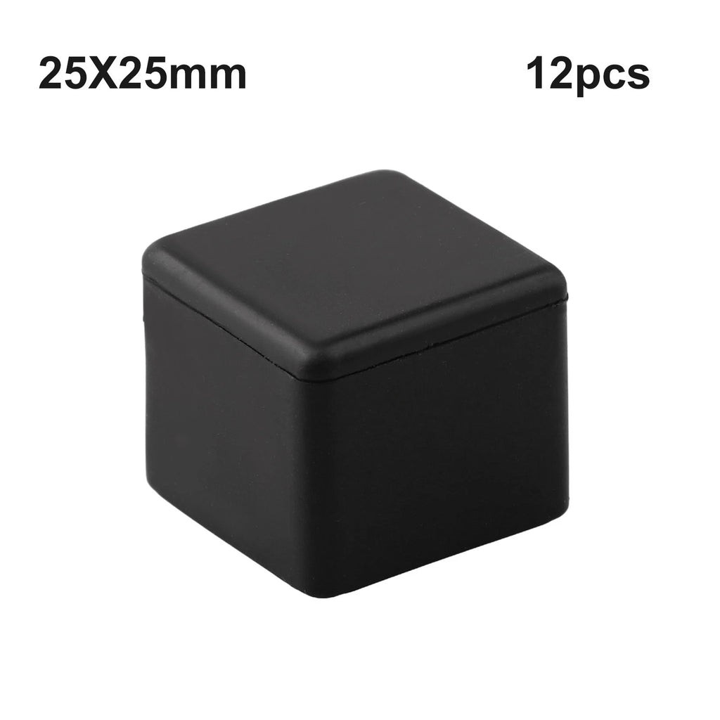 Chair Leg Cap Protector for Table (PVC, Non-slip, Black)