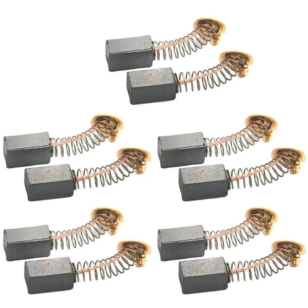 10 Pack Carbon Brushes for Enhanced Motor Performance (6, 5x7, 5x13, 5mm)