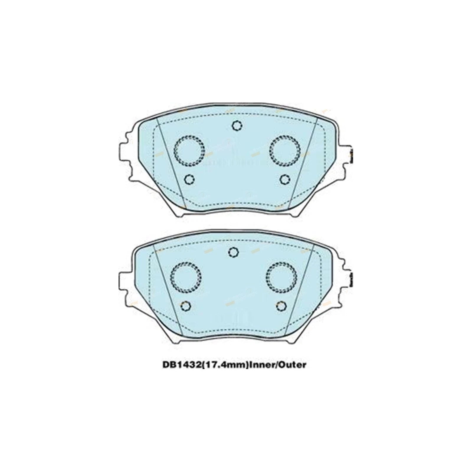 Bendix 4WD Front Disc Brake Pads for RAV4 (2000–2006) 1AZ-FE 2AZ-FE