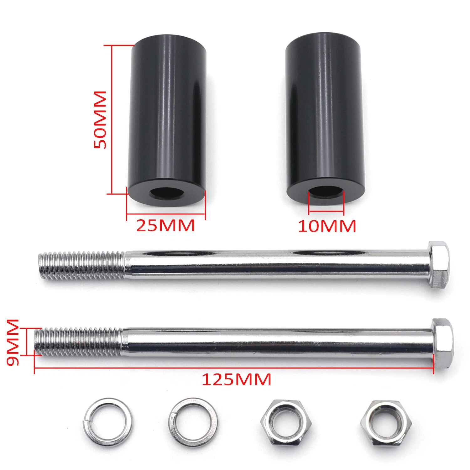 2" Black Handlebar Riser for Kawasaki Vulcan 900 (2006–2021) / Vulcan 2000 (2004–2010)