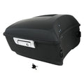 Matte Black Trunk Backrest Pad Mount Rack for Harley Touring (1997–2008)