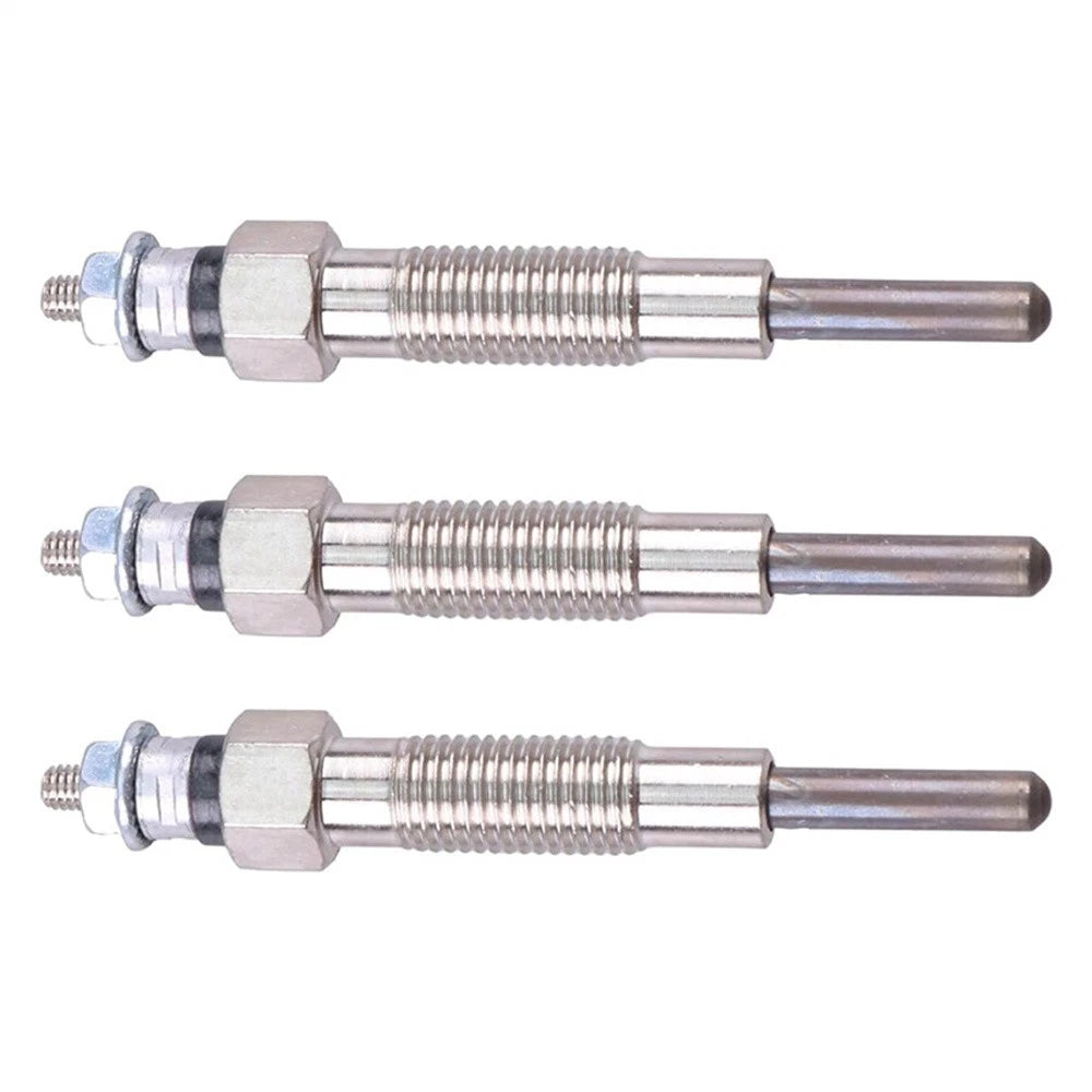 3Pcs Glow Plug for Mitsubishi S4S S3L S3L2 (32A66-03100, 32A66-03101, 32A66-03102)