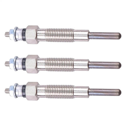 3Pcs Glow Plug for Mitsubishi S4S S3L S3L2 (32A66-03100, 32A66-03101, 32A66-03102)