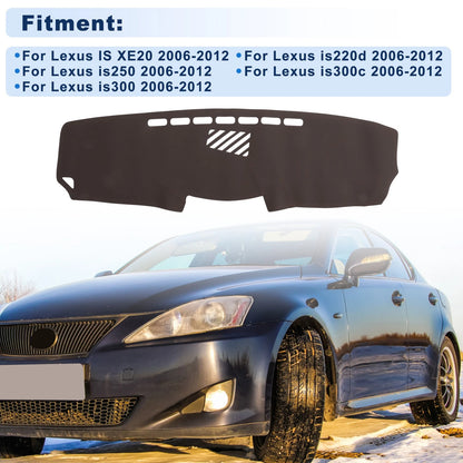 Dash Cover for Lexus IS XE20 (2006–2012) Faux Leather Brown 1 pcs