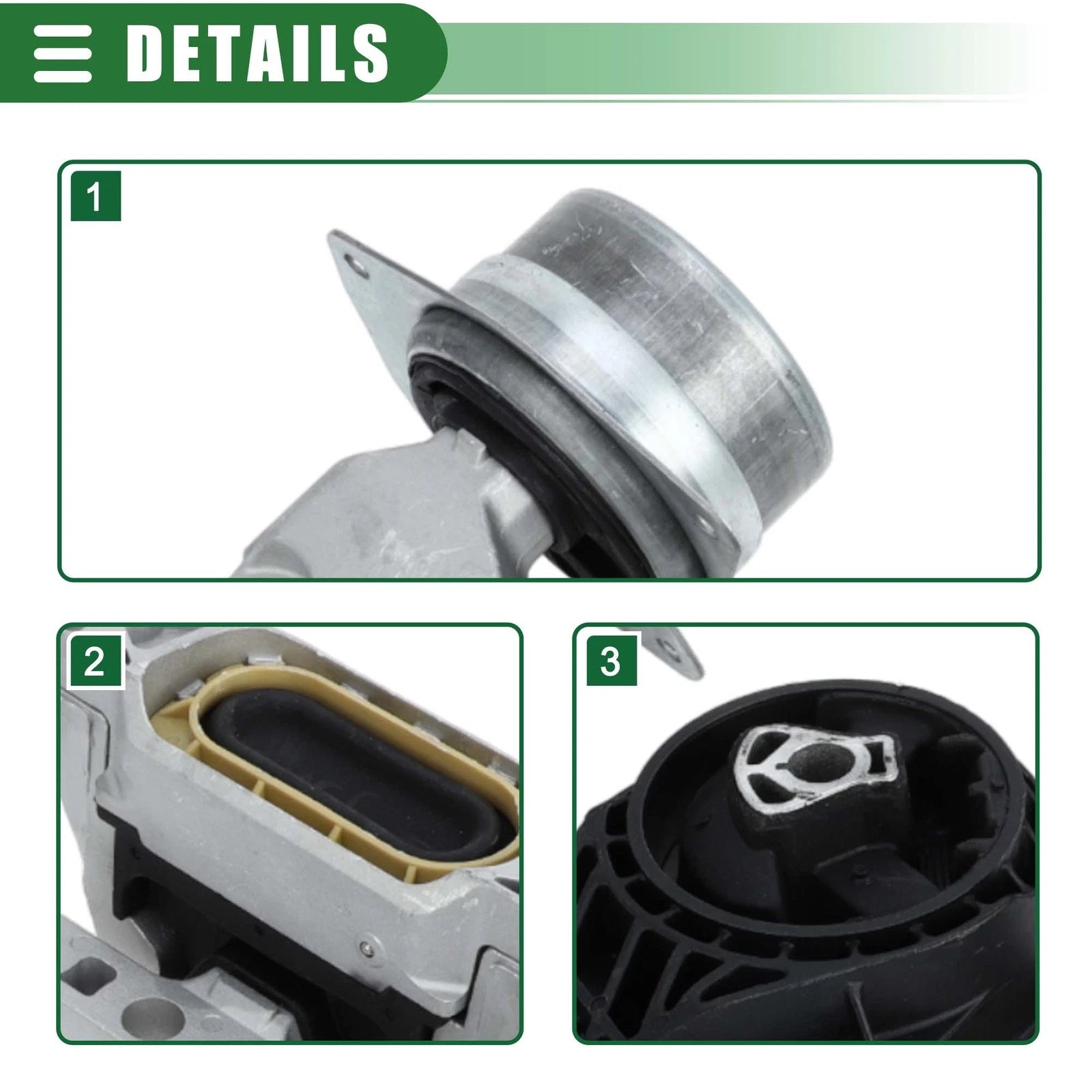 Engine Motor Trans Mount Set for Chevy Malibu 2.5L (2013–2015)