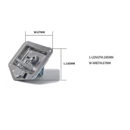 Foldable T Handle Lock for RV Trailer Toolbox (Stainless Steel 304)