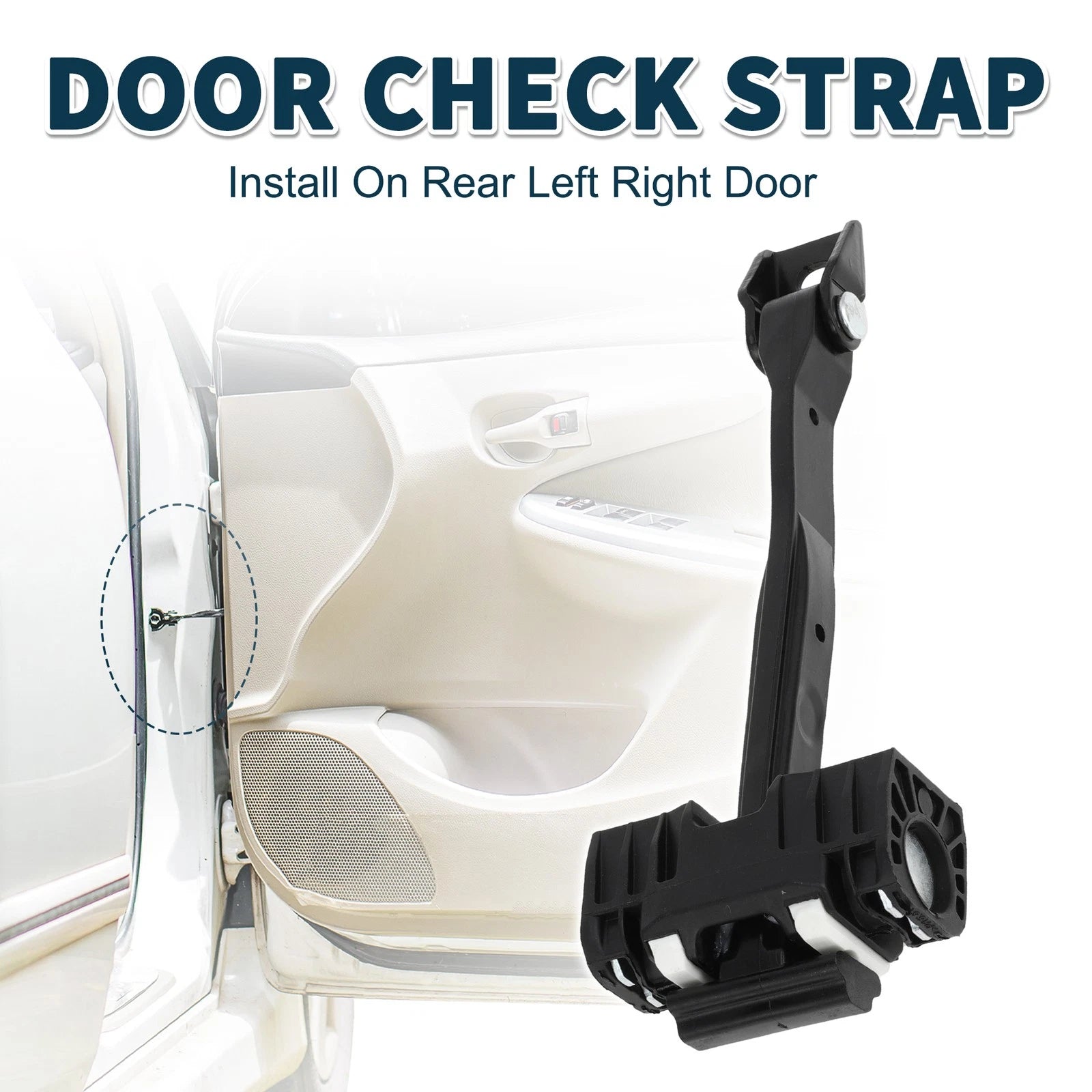 Door Check Strap Stopper Limiter for Audi Q2 (2016–2021)