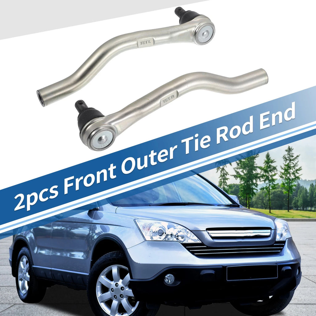 2PCs Front Outer Tie Rod End Links for Honda Civic (2001–2005)