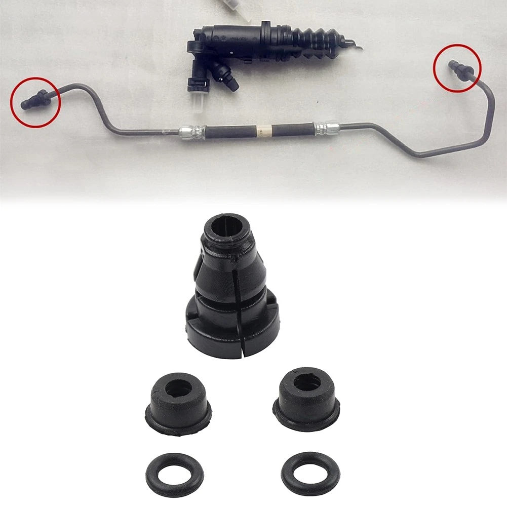 Clutch Master Cylinder Pipe Connector Joint Clip Gasket Seal Repair Kit Fit Audi