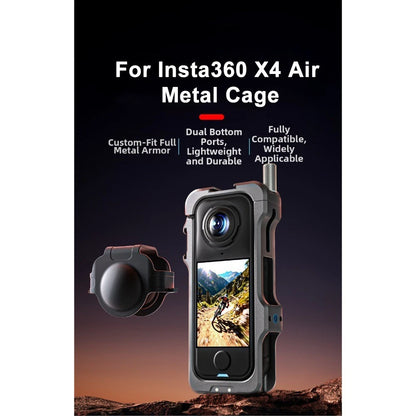 Aluminum Alloy Frame for Insta360 X4 Air (Lightweight, Compact Design)