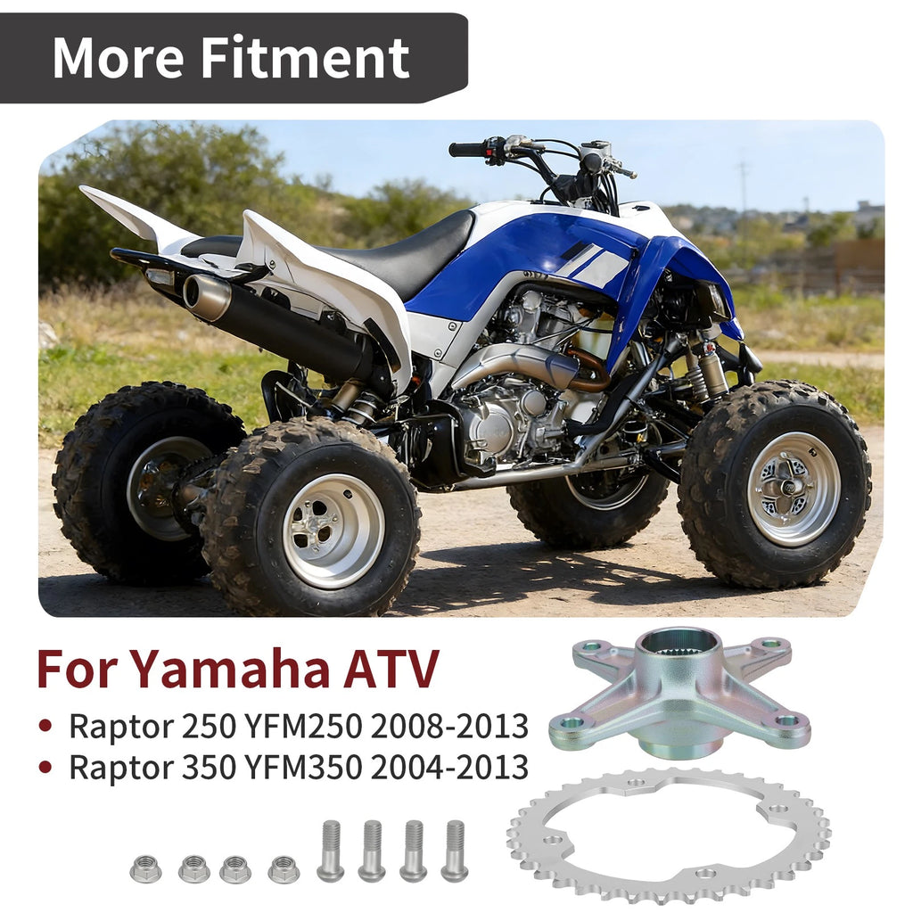 Rear Axle Sprocket with Hub Collar for Yamaha Raptor 250 (2008–2013)