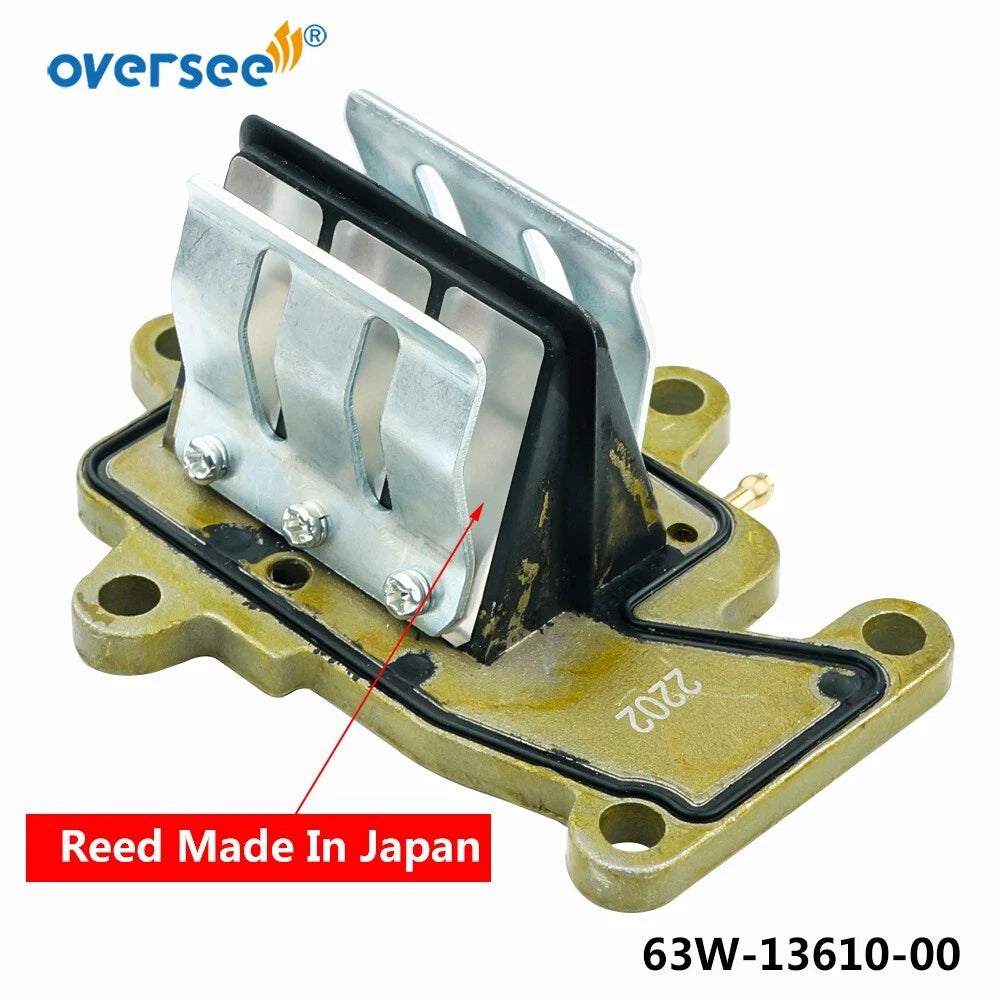 Reed Valve Assy for Yamaha Parsun Powertec 9.9 15HP Outboard (63W-13610-00)