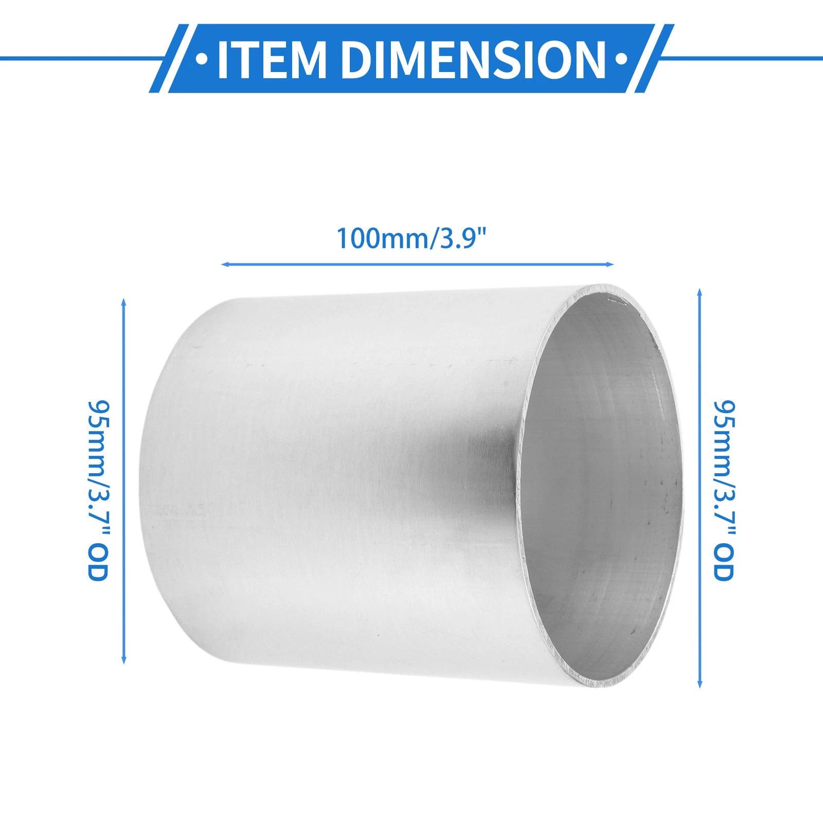 Intercooler Pipe 95mm/3.7"OD for 100mm 3.9" Length