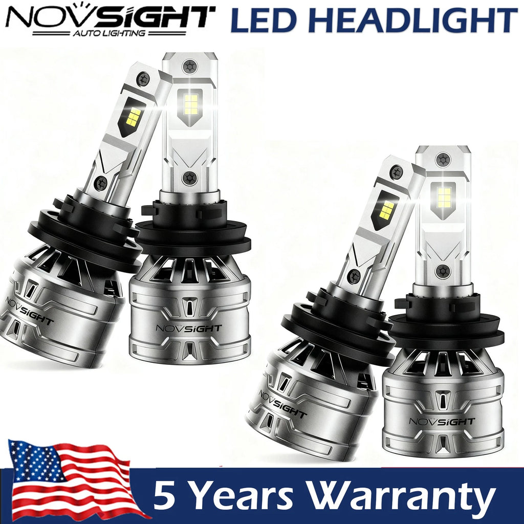 4X H11 LED Headlight Combo for