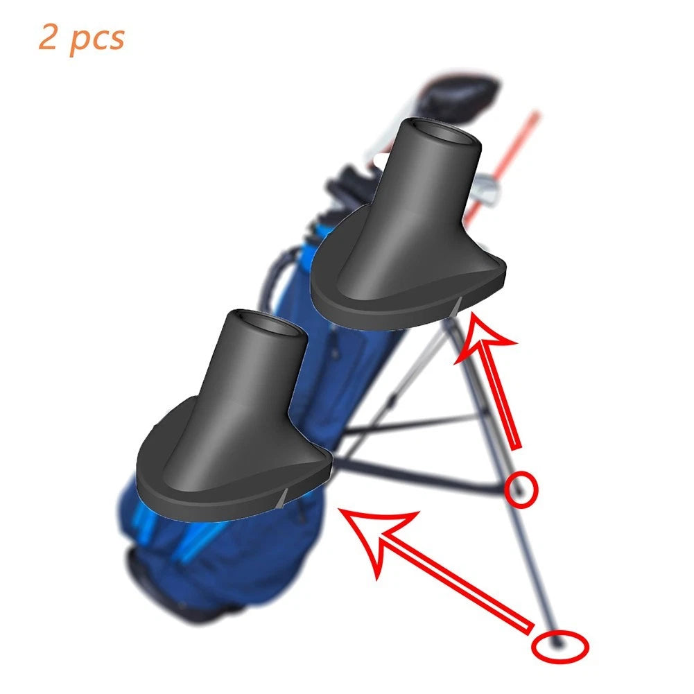 Compact Replacement Rubber Feet for Golf Bag Stands (Lightweight Design)