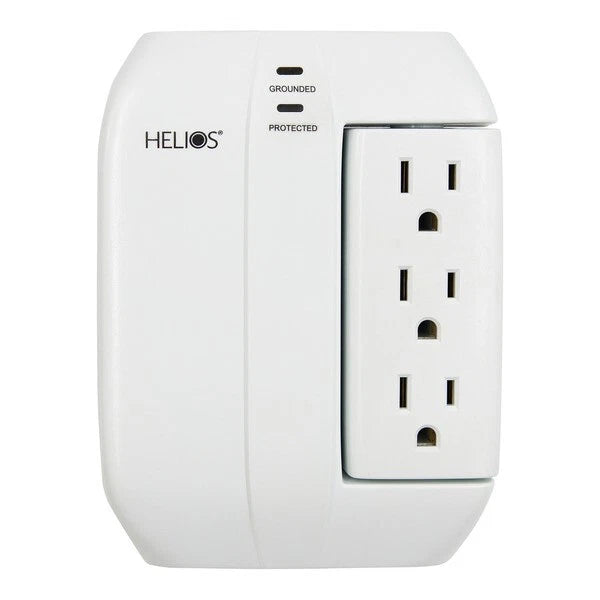 5-Outlet Surge Protector with 2 USB Ports - Helios AS-HP-5R