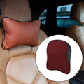 Car Seat Headrest Pillow for Neck Support (Black Red)