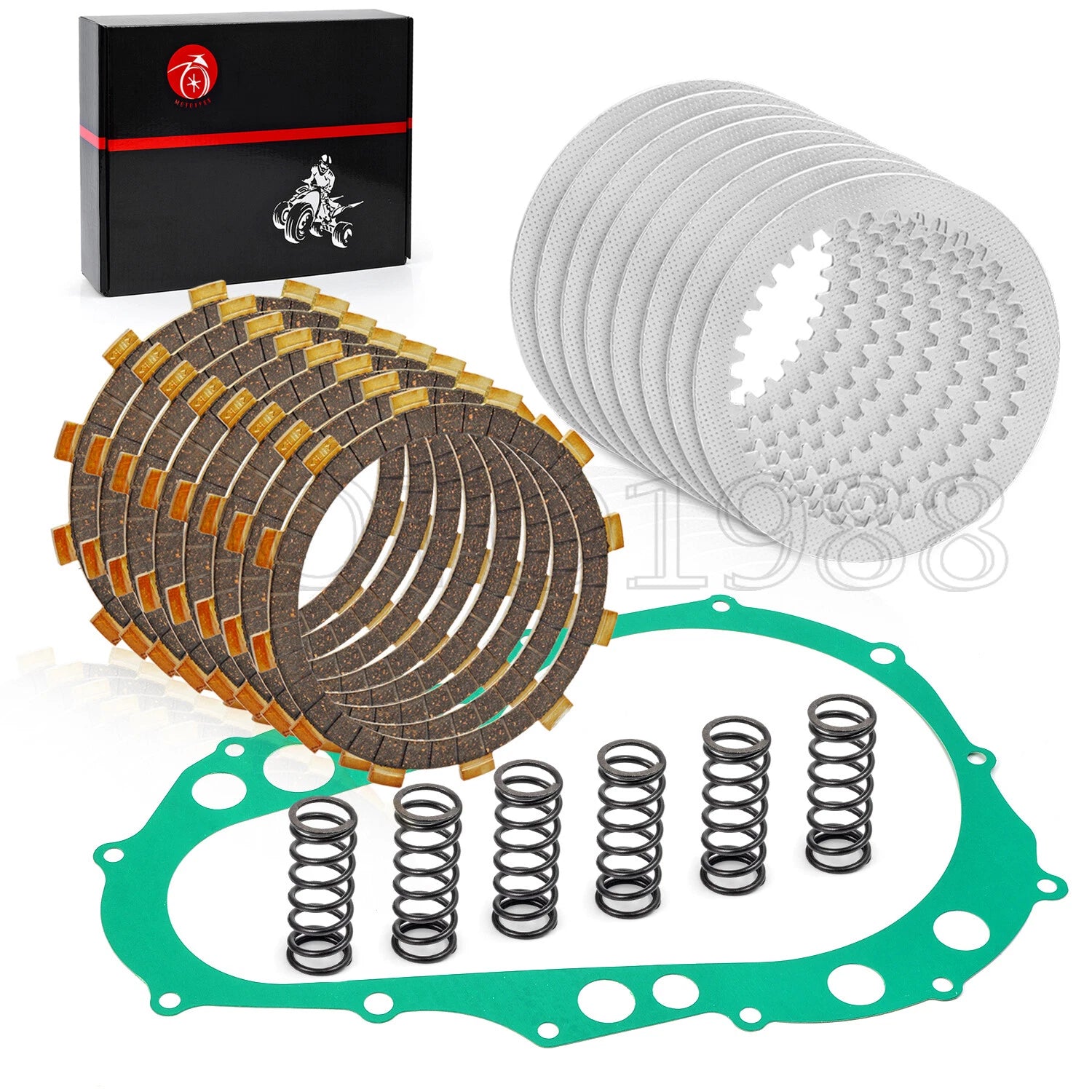 Clutch Kit with Heavy Duty Springs & Cover Gasket for Suzuki LTZ400 (2003–2008)