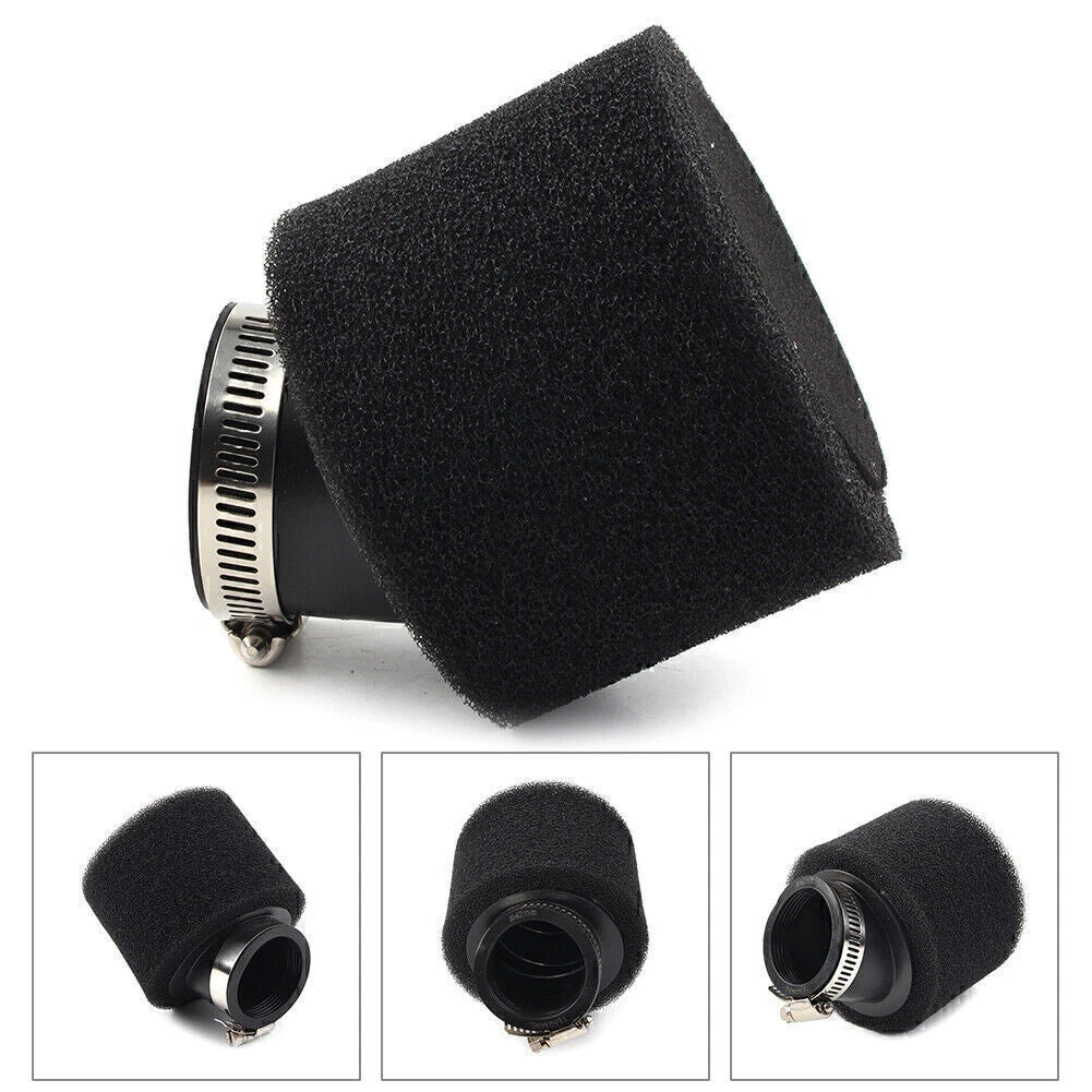 42mm Angled Black Air Filter for ATV Quad Go Kart CRF XR Pit Dirt Bikes