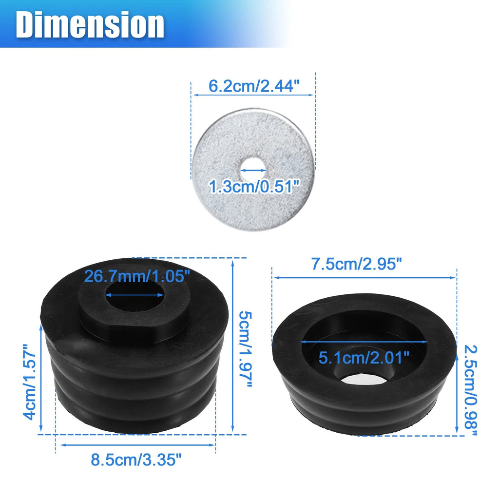 Body Mount Bushing Kit Replacement for Chevy Silverado Sierra 1500 1999-2004