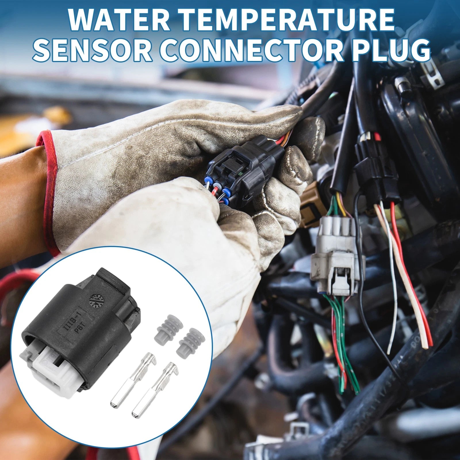 2 Pin Water Temperature Sensor Connector Plug Replacement for BMW Mini (2011–2020)
