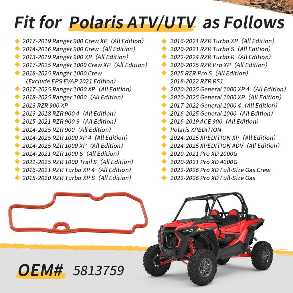 Cover Breather Seal 5813759 for Polaris RZR 900 XP 1000 / RZR XP Turbo R S PRO XP (2015–2023)