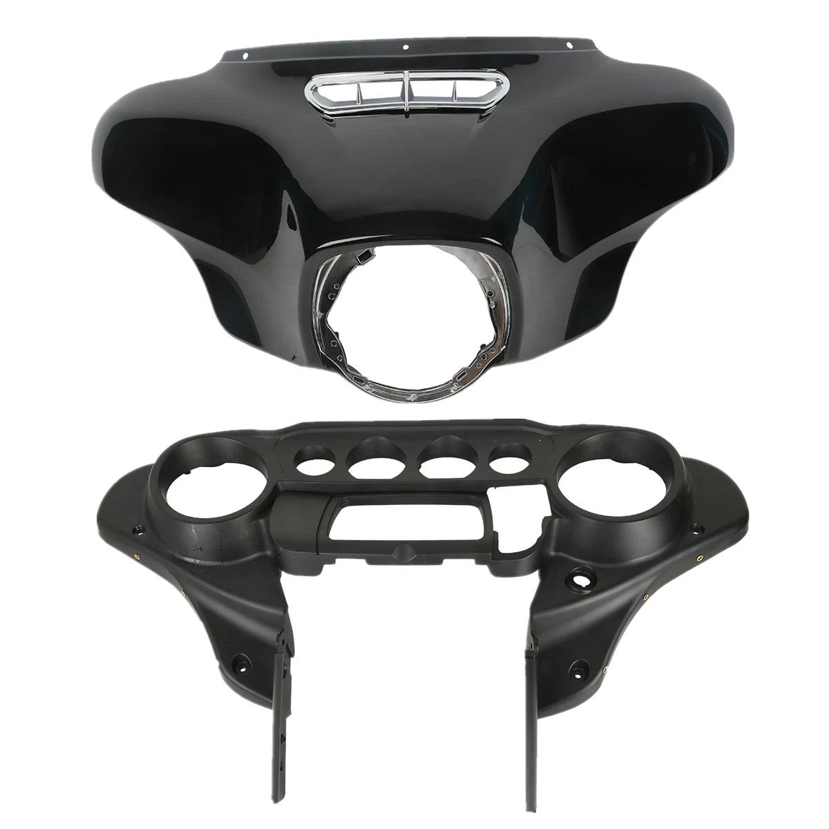 Vivid Black Batwing Fairings for Harley Electra Glide (2014–2023)